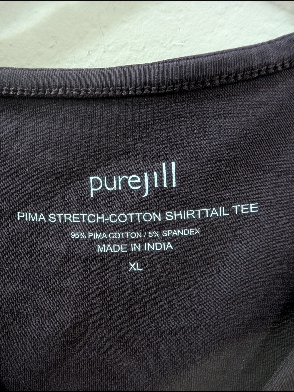 J. Jill Charcoal Long-Sleeve Scoop Neck Top - Picture 3 of 6